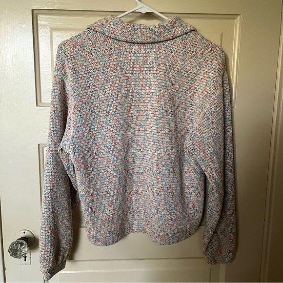 Saylor rainbow pastel half zip pull over sweater - Picture 4 of 5